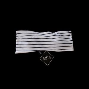 Zaful Striped Bikini Top NWT - Size Small